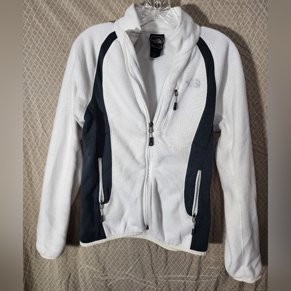 The North Face Summit Series White w/Blue Accent  Full-zip Jacket Women's Small